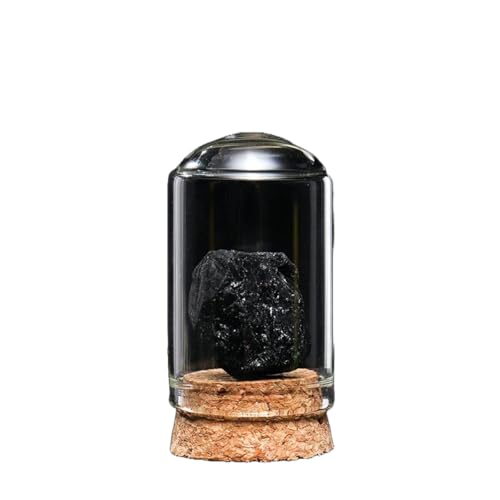 BaronHong Rohstein-Mineralprobe, Kristallornamente, dekorative Naturkristalle, unregelmäßige Steinsammlung, Geschenk (Schwarzer Turmalin, M) von BaronHong