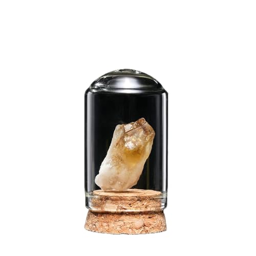 BaronHong Rohstein-Mineralprobe, Kristallornamente, dekorative Naturkristalle, unregelmäßige Steinsammlung, Geschenk (brasilianischer Topas, M) von BaronHong
