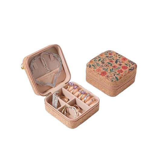 BaronHong Schmuckhalter, Reise-Ohrring-Vitrine, Aufbewahrungsbox für Ringe, Halsketten-Organizer, Reise-Armband-Organizer (A, M) von BaronHong