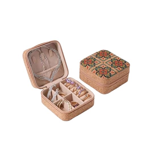 BaronHong Schmuckhalter, Reise-Ohrring-Vitrine, Ringe, Aufbewahrungsbox, Halsketten-Organizer, Reise-Armband-Etui-Organizer (B, M) von BaronHong