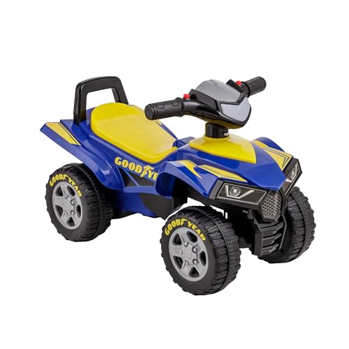 Baroni Toys Quad Rutscher für Kinder 18-36 Monate mit Goodyear-Lizenz, Stauraum, realistische Geräusche und LED-Scheinwerfer, Anti-Kipp-Gerät, 38x60x42 cm Baroni Toys Quad Rutscher für Kinder 18-36 Monate mit Goodyear-Lizenz, Stauraum, realistische Geräusche und LED-Scheinwerfer, Anti-Kipp-Gerät, 38x60x42 cm von Baroni Toys
