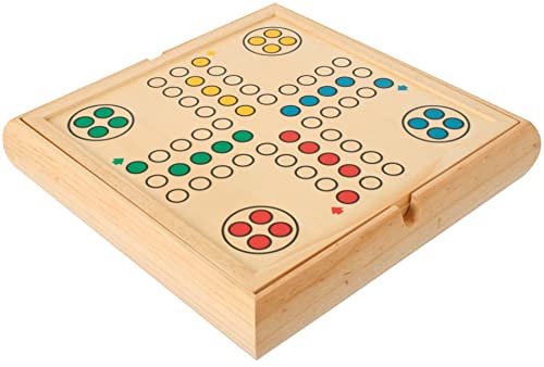 Bartl 101801 Spielesammlung groß mit 9 verschiedenen Gesellschaftsspielen aus Holz von Bartl