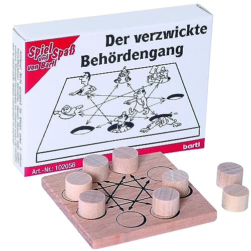 Bartl 102056 Mini-Holz-Puzzle Der verzwickte Behördengang aus einem kleinen Spielbrett und 8 Holzspielsteinen Bartl 102056 Mini-Holz-Puzzle Der verzwickte Behördengang aus einem kleinen Spielbrett und 8 Holzspielsteinen von Bartl