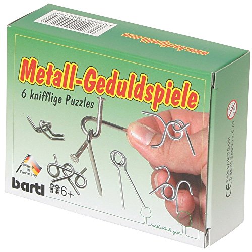 Bartl 102445 Taschenpuzzle Metall-Geduldspiele 6er Set von Bartl
