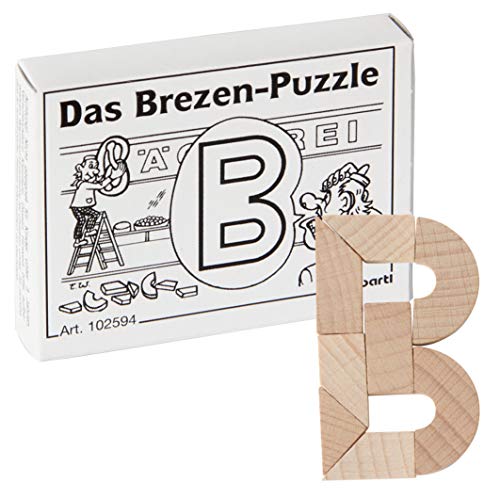 Bartl 102594 Mini-Holz-Puzzle Das Brezen-Puzzle aus 8 kleinen Holzteilen von Bartl