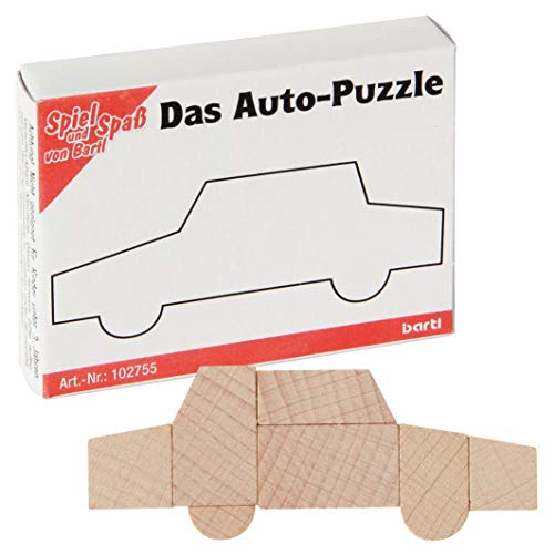 Bartl 102755 Mini-Holz-Puzzle Das Auto-Puzzle aus 7 kleinen Holzteilen von Bartl