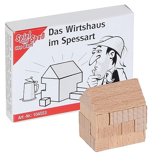 Bartl 104553 Mini-Holz-Puzzle Das Wirtshaus im Spessart aus 10 kleinen Holzteilen von Bartl