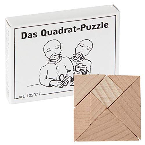 Bartl 102077 Mini-Holz-Puzzle Das Quadrat-Puzzle aus 7 kleinen Holzteilen von Bartl