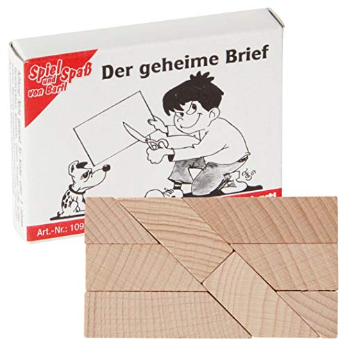Bartl 109292 Mini-Holz-Puzzle Der geheime Brief aus 8 kleinen Holzteilen von Bartl