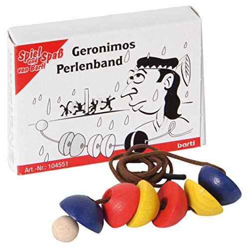 Bartl 104551 Mini-Holz-Puzzle Geronimos-Perlenband aus 6 kleinen bunten Holzteilen und Einer Schnur mit Holzkugel Bartl 104551 Mini-Holz-Puzzle Geronimos-Perlenband aus 6 kleinen bunten Holzteilen und Einer Schnur mit Holzkugel von Bartl