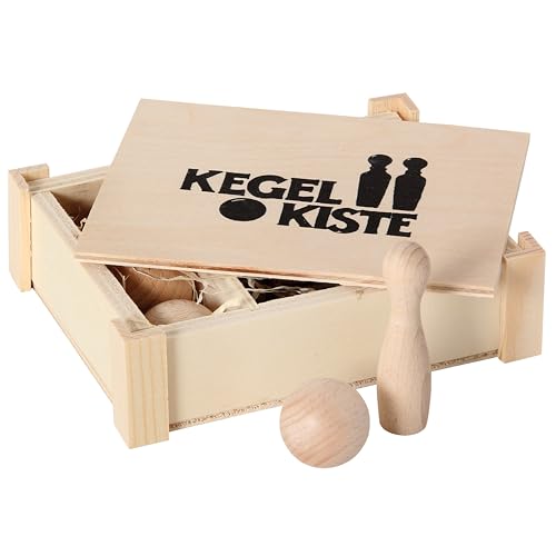 Bartl 103496 Kegelkiste aus Holz, Ideal für kleines Tischkegeln mit den Arbeitskollegen oder Zuhause mit der ganzen Familie Bartl 103496 Kegelkiste aus Holz, Ideal für kleines Tischkegeln mit den Arbeitskollegen oder Zuhause mit der ganzen Familie von Bartl
