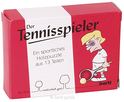 Bartl 102035 Tennis-Puzzle | Taschenpuzzle aus Holz von Bartl