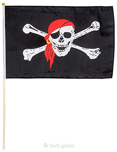 Bartl 101546 Piratenflagge 40 x 30 cm, originelle Dekoration für das Kinderzimmer von Bartl