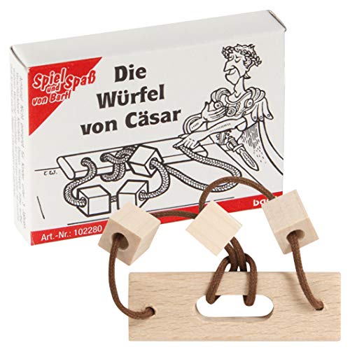 Bartl 102280 Mini-Holz-Puzzle Die Würfel von Cäsar aus 4 kleinen Holzteilen und Einer Schnur Bartl 102280 Mini-Holz-Puzzle Die Würfel von Cäsar aus 4 kleinen Holzteilen und Einer Schnur von Bartl