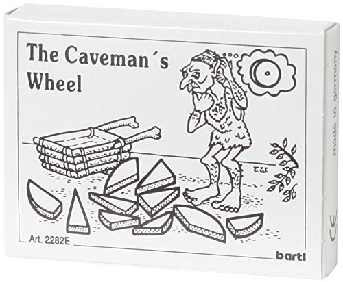 Bartl 102532 englische Version des Mini-Holz-Puzzles Das Rad des Neandertalers aus 10 kleinen Holzteilen von Bartl