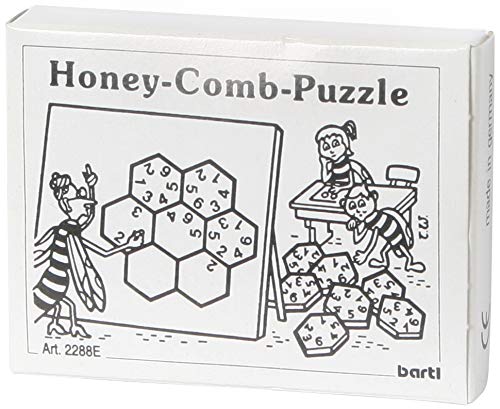 Bartl 102538 englische Version des Mini-Holz-Puzzles Das Zahlen-Puzzle aus 7 kleinen Holzteilen von Bartl