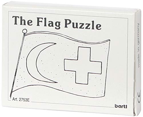 Bartl 102545 englische Version des Mini-Holz-Puzzles Kreuz oder Mond 7 kleinen Holzteilen von Bartl