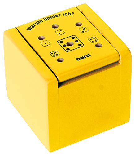 Bartl 111996 Spannendes Würfelspiel aus Holz Warum Immer ich? gelb magnetisch verschließbar klein - ideal zum Mitnehmen Bartl 111996 Spannendes Würfelspiel aus Holz Warum Immer ich? gelb magnetisch verschließbar klein - ideal zum Mitnehmen von Bartl