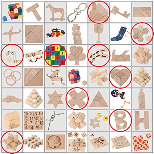 Bartl 500279 Puzzle-Lotto 9 aus 49-9 zufällig ausgewählte Mini-Puzzlespiele für Erwachsene und Kinder von Bartl