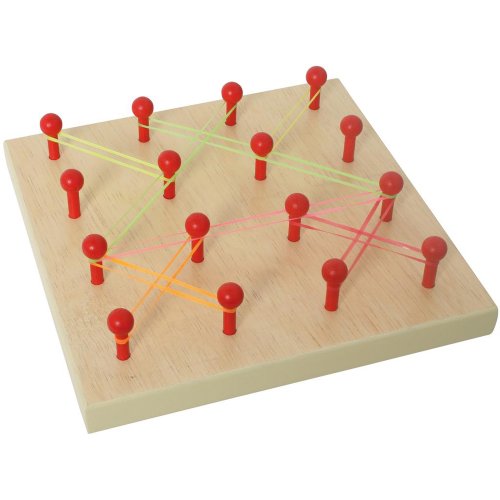 Bartl GmbH Lernmaterial Lernspielzeug Lernspiel Geobrett nach Montessori aus Holz Größe ca. 20 c 20 cm von Bartl