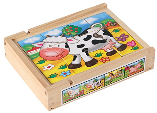 Bartl lustiges Magnetpuzzle Set mit Bauernhoftiere, wie Pferde, Ferkel, Kühe und Schäfchen. In Einer stabilen Holzbox mit magnetischen Deckel, ab 3 Jahren perfekt als erstes Puzzle von Bartl