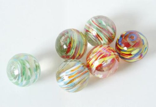 Bartl Glas-Murmeln 40 mm, 6-TLG. Bartl Glas-Murmeln 40 mm, 6-TLG. von Bartl