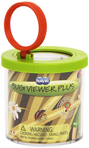 Navir 8021E Becherlupe 70mm mit Doppellupe und Pinzette, Sichtglas für Insekten, Insektenbeobachten, Lupendose für Kinder ab 5 Jahren von Bartl