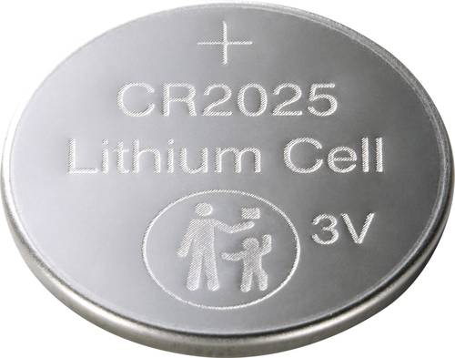 Basetech Knopfzelle CR 2025 3V 4 St. 160 mAh Lithium von Basetech