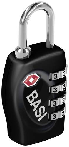 Basi 6100-0630 Kofferschloss 31.3mm TSA Schwarz Zahlenschloss von Basi