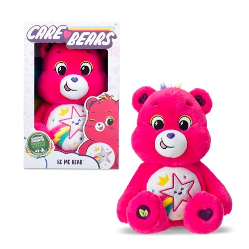 Basic Fun Care Bears Be Me Bear Plüschtier, 35 cm, weich und nachhaltig, mit einzigartigem Bauchabzeichen, inspiriert Selbstdarstellung, perfekt für Jungen & Mädchen Basic Fun Care Bears Be Me Bear Plüschtier, 35 cm, weich und nachhaltig, mit einzigartigem Bauchabzeichen, inspiriert Selbstdarstellung, perfekt für Jungen & Mädchen von Basic Fun