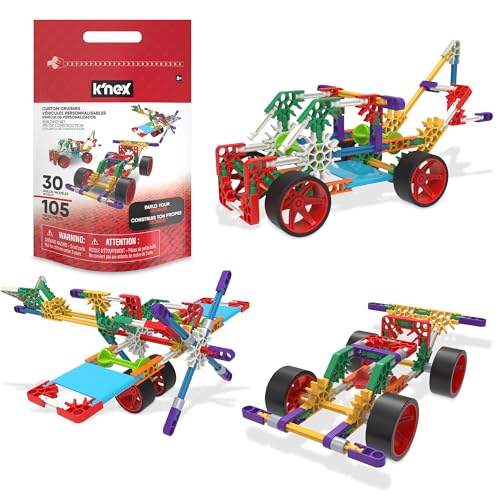 Basic Fun K'NEX Custom Cruisers Bauset – 325 Teile – Baue 30 Fahrzeuge – Wiederverwendbare Aufbewahrungstasche – STEM Spielzeug ab 7 Jahren Basic Fun K'NEX Custom Cruisers Bauset – 325 Teile – Baue 30 Fahrzeuge – Wiederverwendbare Aufbewahrungstasche – STEM Spielzeug ab 7 Jahren von Basic Fun
