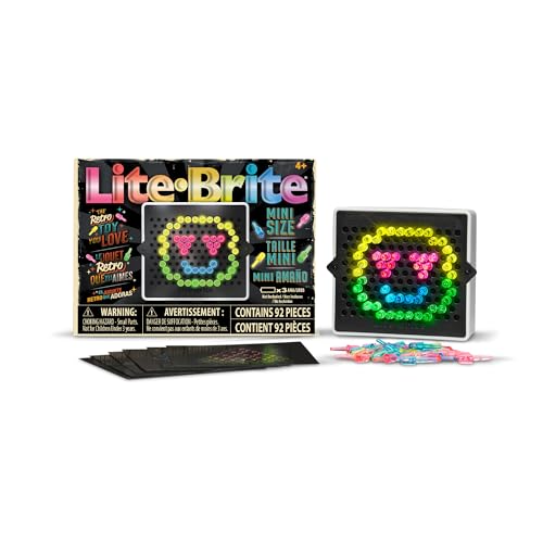 Basic Fun Lite-Brite Mini – Moderne Ausgabe mit kreativen Vorlagen und leuchtenden Steckern Basic Fun Lite-Brite Mini – Moderne Ausgabe mit kreativen Vorlagen und leuchtenden Steckern von Basic Fun