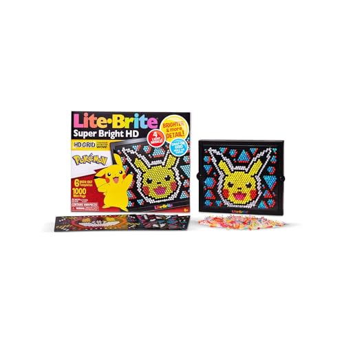 Basic Fun Lite-Brite Pokemon LED-Zeichenbrett mit Farben, beleuchtetes Spielzeug für Kinder Basic Fun Lite-Brite Pokemon LED-Zeichenbrett mit Farben, beleuchtetes Spielzeug für Kinder von Basic Fun