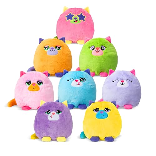 Basic Fun Misfittens Merkitties Fischglas-Welle 1 - Weiches & kuscheliges Plüschtier, ideal für Jungen & Mädchen, kleinkindgerecht, Kinder ab 4 Jahren, liebenswertes Sammelspielzeug von Basic Fun