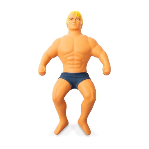 Basic Fun Stretch Armstrong Retro Figur – Groß (25 cm) – Dehnbare Actionfigur im klassischen Design – Für Kinder & Fans von Basic Fun