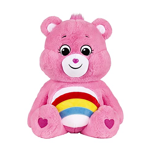 Care Bears 22066 24 Inch Jumbo Plush Cheer Bear, Collectable Cute Plush Toy, Giant Teddy Bear, Cuddly Toys for Children, Soft Toys for Girls and Boys, Big Teddy Suitable for Girls and Boys 4 Years + von Basic Fun