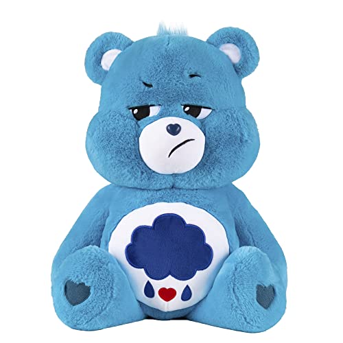 Care Bears 60 cm Jumbo-Plüschtier – Grumpy, sammelbares niedliches Plüschtier, Spielzeug zum Knuddeln für Jungen und Mädchen, großer Plüschteddy für Kinder ab 4 Jahren von Basic Fun