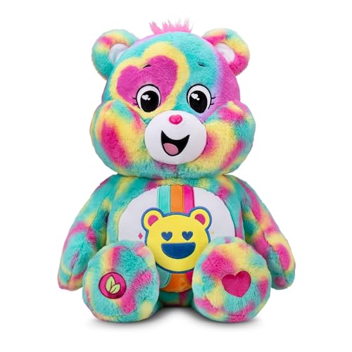 Care Bears Gute Laune-Bär – 60 cm Riesen-Jumbo Plüschtier, sammelbarer & Ultra-kuscheliger großer Teddy, ideales Kuschelstofftier für Kinder, geeignet für Jungen & Mädchen ab 4 Jahren von Basic Fun