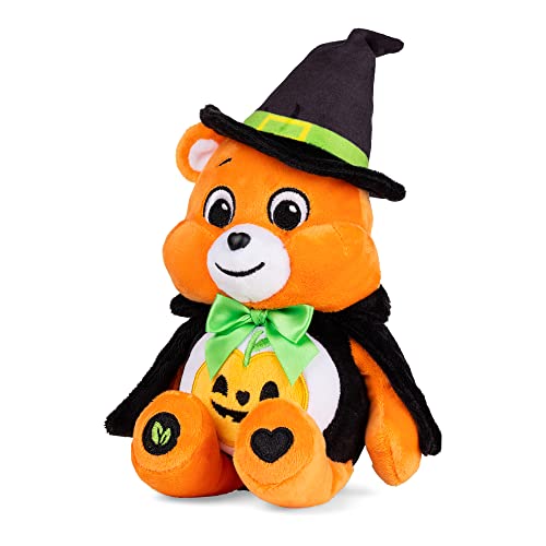Care Bears Halloween 22 cm Bohnenplüsch – Trick-or-Sweet-Bär, süßes Stofftier zum Sammeln, Hexen-Kuscheltier für Jungen und Mädchen von Basic Fun