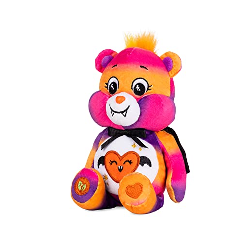 Care Bears Halloween 22 cm großes Bohnen-Plüschtier – gruseliger Glitzerbär, süßes Stofftier zum Sammeln, Vampir-Kuscheltier für Jungen und Mädchen, Kleiner Care Bear-Teddy von Basic Fun