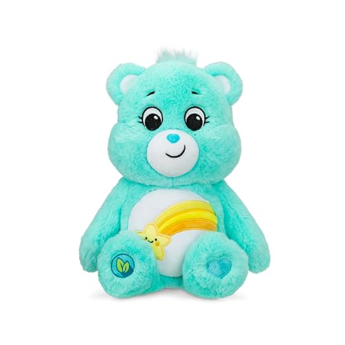 Care Bears Basic Fun! 22086 14 Inch Medium Plush Wish Bear, Collectable Cute Plush Toy, Cuddly Toys for Children, Soft Toys for Girls and Boys,Blue,Aged 4 Years + von Care Bears