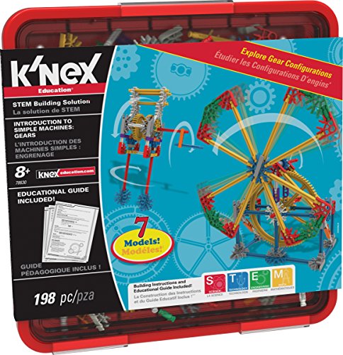 K'NEX 34248 - Education - Intro To Simple Machines, Gears - 198 Pieces - 8+ - Bau- und Konstruktionsspielzeug von Basic Fun