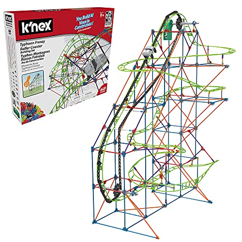 K'NEX 51438 Typhoon Frenzy Roller Coaster, 2-in-1 Model Colourful Construction Set for Boys and Girls, 19 Foot Toy, 640 Piece Kids Building Set for Children Aged 9 Years + K'NEX 51438 Typhoon Frenzy Roller Coaster, 2-in-1 Model Colourful Construction Set for Boys and Girls, 19 Foot Toy, 640 Piece Kids Building Set for Children Aged 9 Years + von Basic Fun