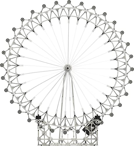 K'Nex 15237 Architecture London Eye Building Set, Educational Toys for Kids, 1856 Piece Stem Learning Kit, Engineering for Kids, Building Construction Toys for Boys and Girls Aged 9 Years + von Basic Fun