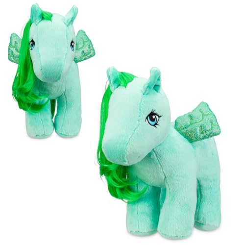 My Little Pony Plüschtier-Medley – Retro-Pferdespielzeug zum Sammeln, ideal für Kinder ab 3 Jahren, Vintage Einhorn Geschenk für Jungen & Mädchen, klassisches Stofftier für MLP-Fans von Basic Fun