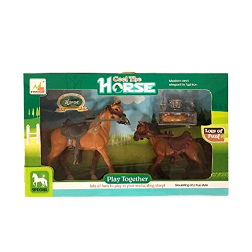 Basic 2006186 Pferdespielzeug-Spielset, Mehrfarbig von Basic