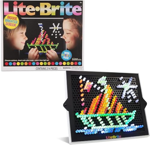 BasicFun Lite-Brite das Original - LED-Leucht-Zeichenbrett mit Farben - Leuchtendes Spielzeug für Kinder. BasicFun Lite-Brite das Original - LED-Leucht-Zeichenbrett mit Farben - Leuchtendes Spielzeug für Kinder. von Basic Fun