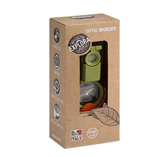 Navir Optic Wonder mit Gürtelclip – Mehrzweckwerkzeug: Kompass, Lupe, Fernglas & Spiegel zum Werfen von Signalen Navir Optic Wonder mit Gürtelclip – Mehrzweckwerkzeug: Kompass, Lupe, Fernglas & Spiegel zum Werfen von Signalen von Navir