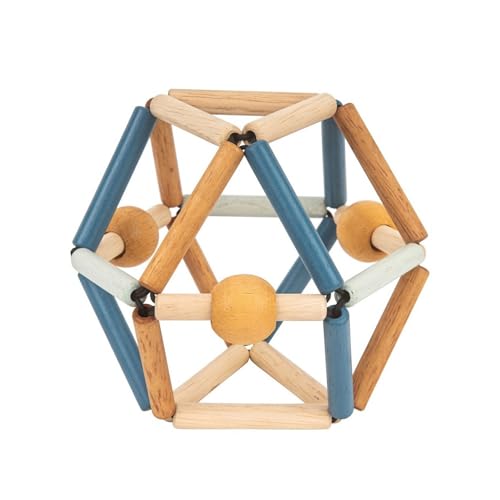 Bass & Bass B83085 Spielzeug-Rassel und Beißring, Holz, Blau Bass & Bass B83085 Spielzeug-Rassel und Beißring, Holz, Blau von Bass & Bass