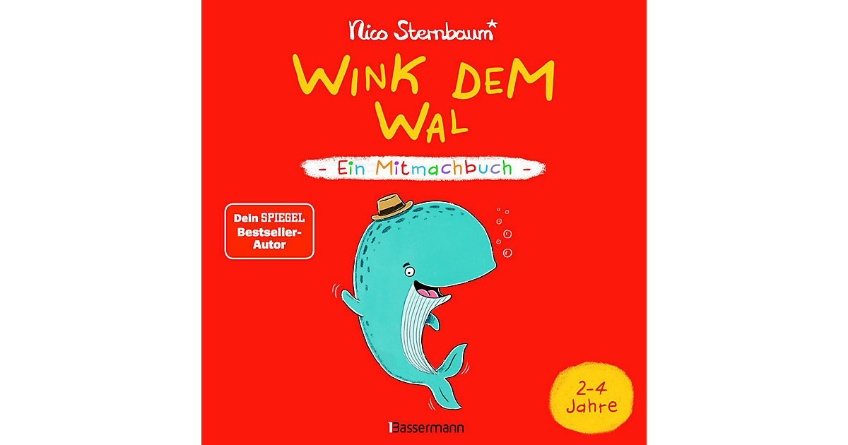 Buch - Wink dem Wal - Ein Mitmachbuch zum Schütteln, Schaukeln, Pusten, Klopfen und sehen, was dann passiert. Von 2 bis 4 Jahren. Vom Bestsellerautoren (Schüttel den Apfelbaum) von Bassermann Verlag